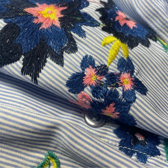 Eci Tie Waisted Embroidered Flower Dress - Picture 5 of 6